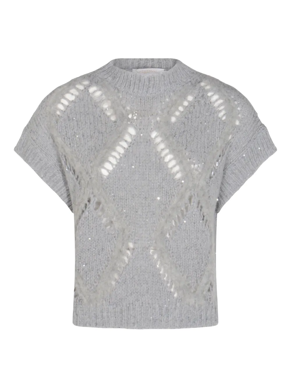 Antonelli sequin T-shirt | Grey | Image 1