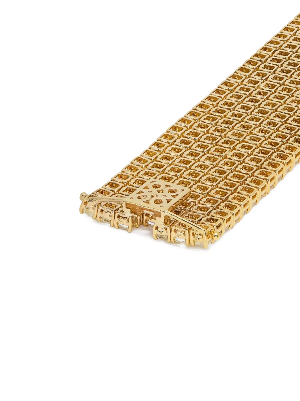 Jewels Aficionado 18k Yellow Gold Diamond Bracelet In Brown