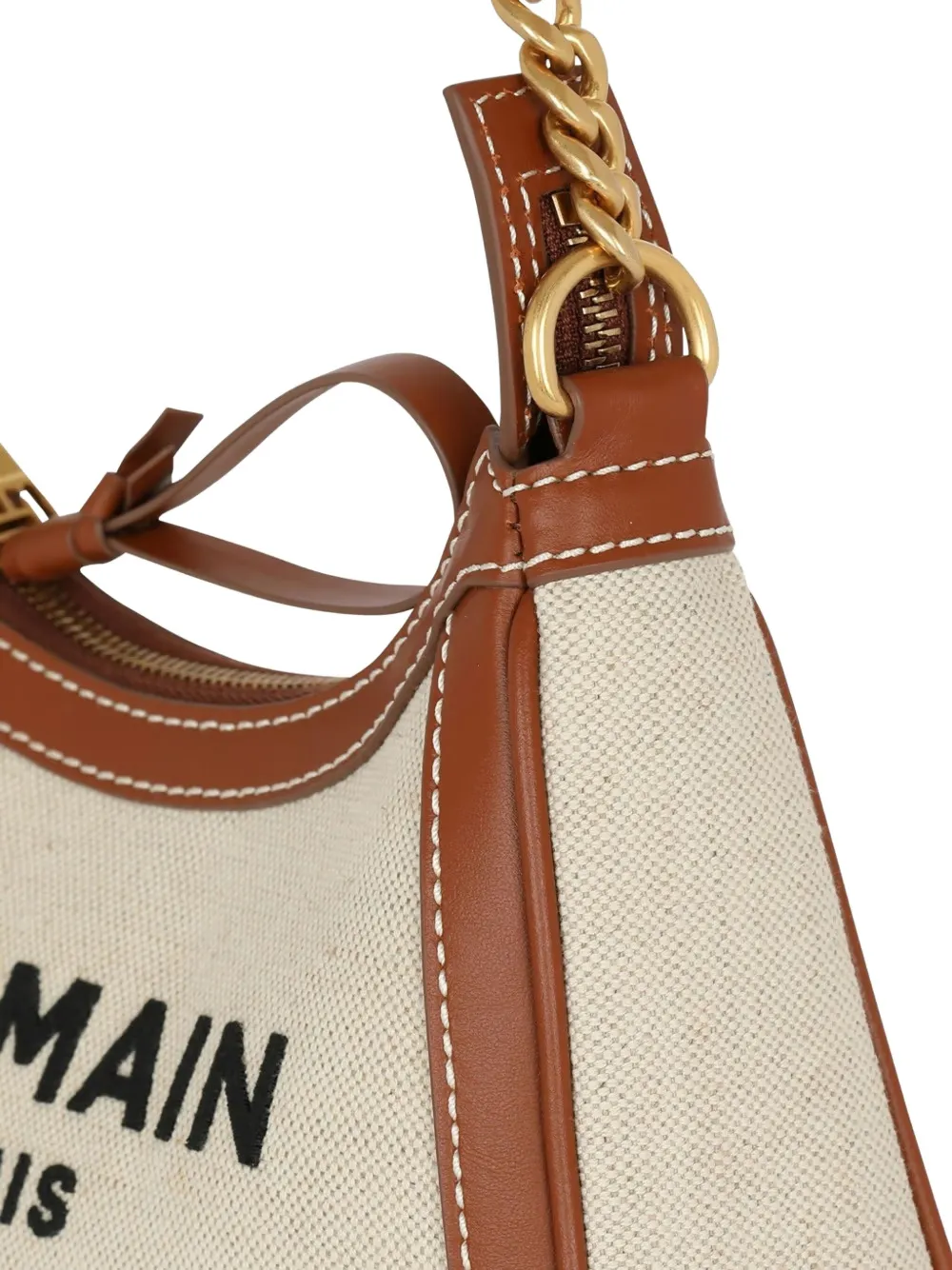 Balmain Small B-army Embroidered Shoulder Bag In Neutral