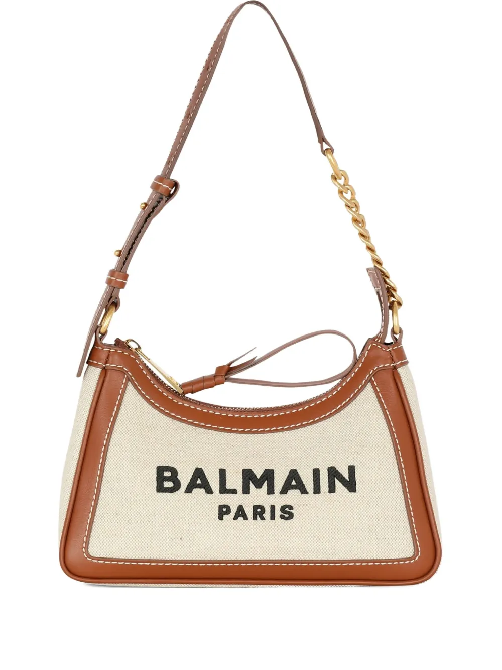 Balmain Small B-army Embroidered Shoulder Bag In Neutral