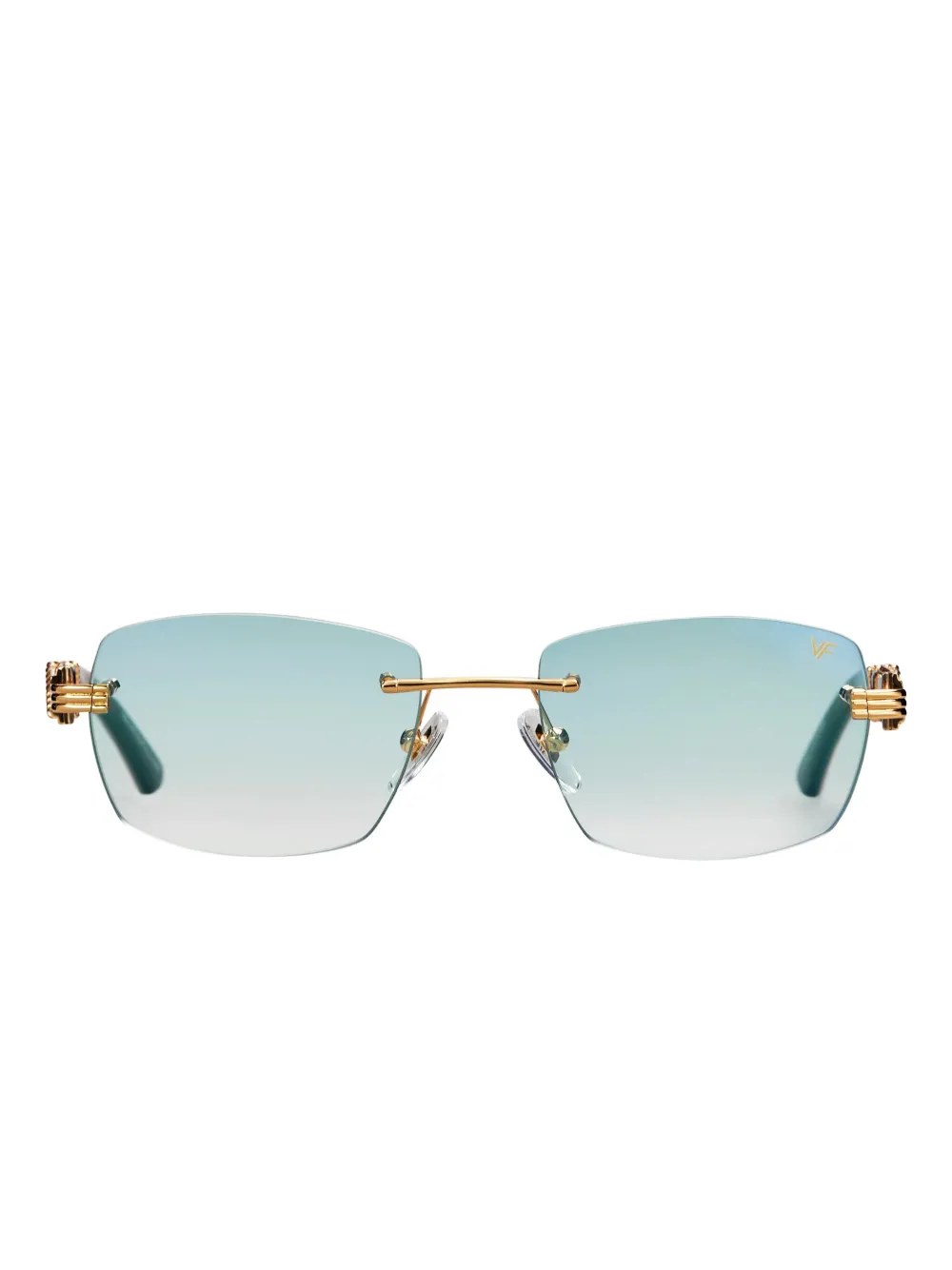 Vintage Frames Company Bal Harbour Rimless Sunglasses In Multi