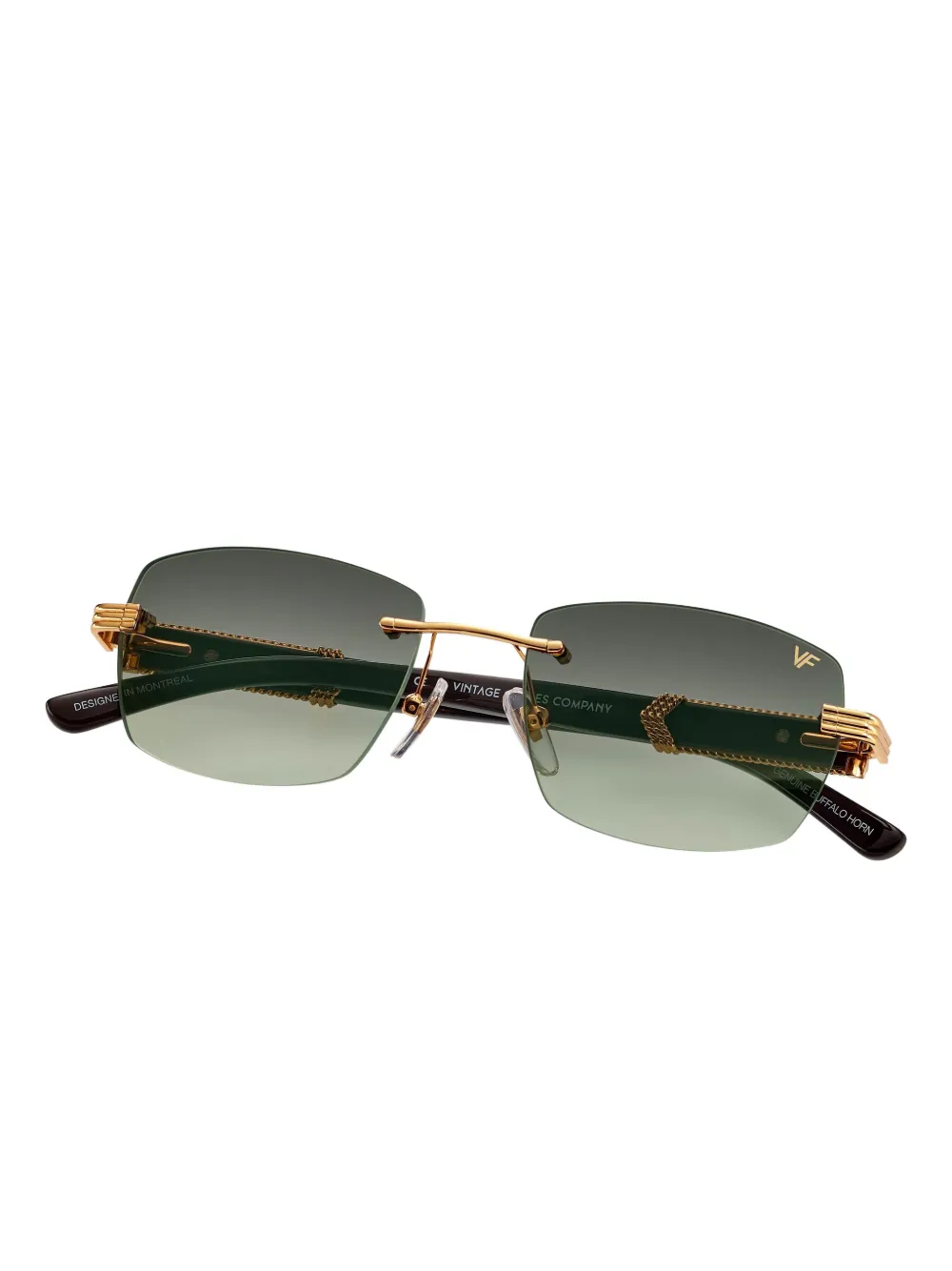 Vintage Frames Company Bal Harbour Rimless Sunglasses In Multi