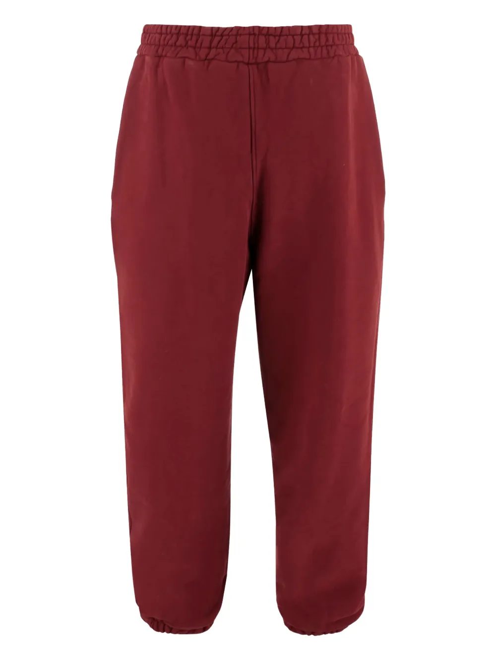 Cultura Elasticated-waistband Track Pants In Burgundy