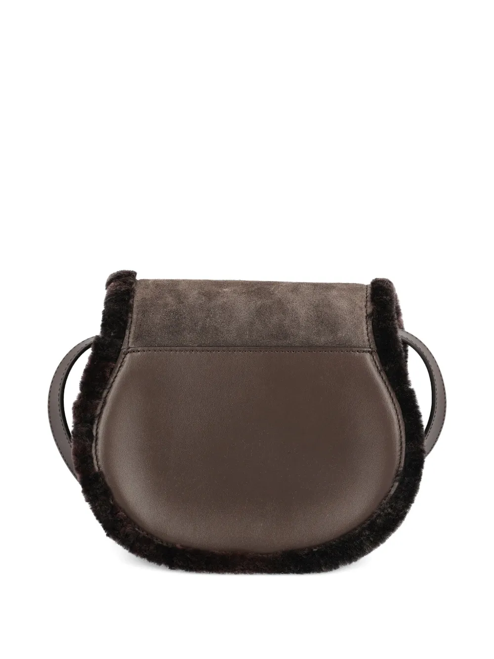 Chloé Small Marcie Saddle Crossbody Bag In Brown