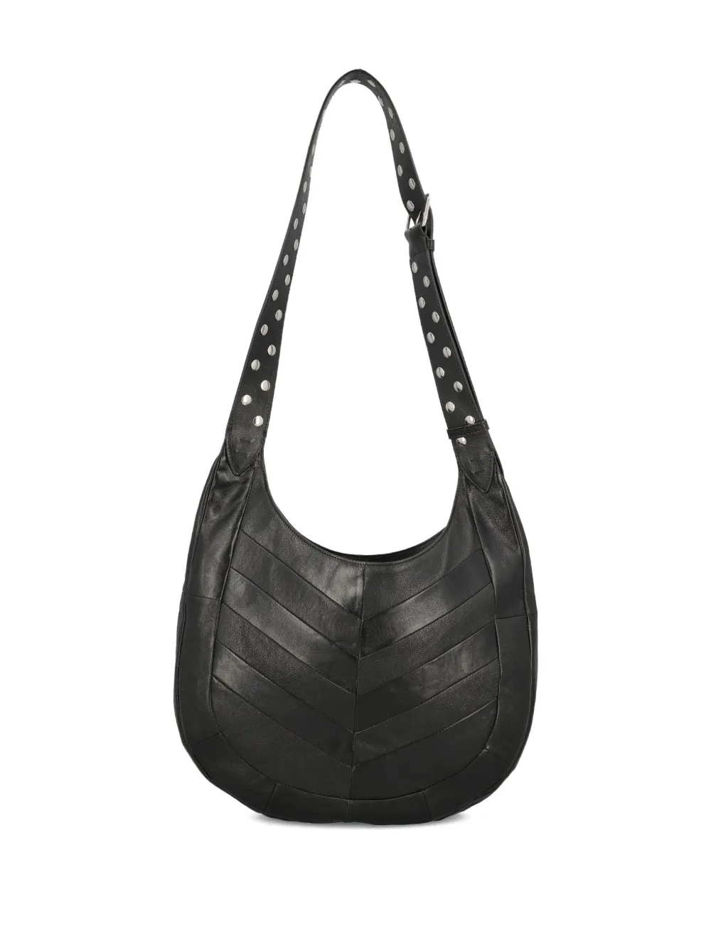 Valentino Garavani Hoboho chevron pattern shoulder bag - Zwart