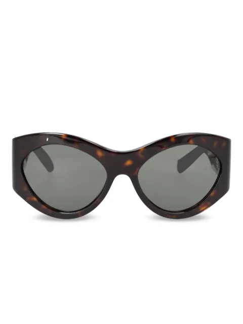 Saint Laurent lentes de sol con armazón geométrica estilo carey