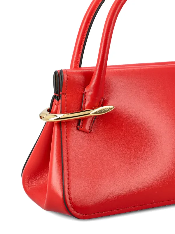 Givenchy ピンチ レザーハンドバッグ M | レッド | FARFETCH JP