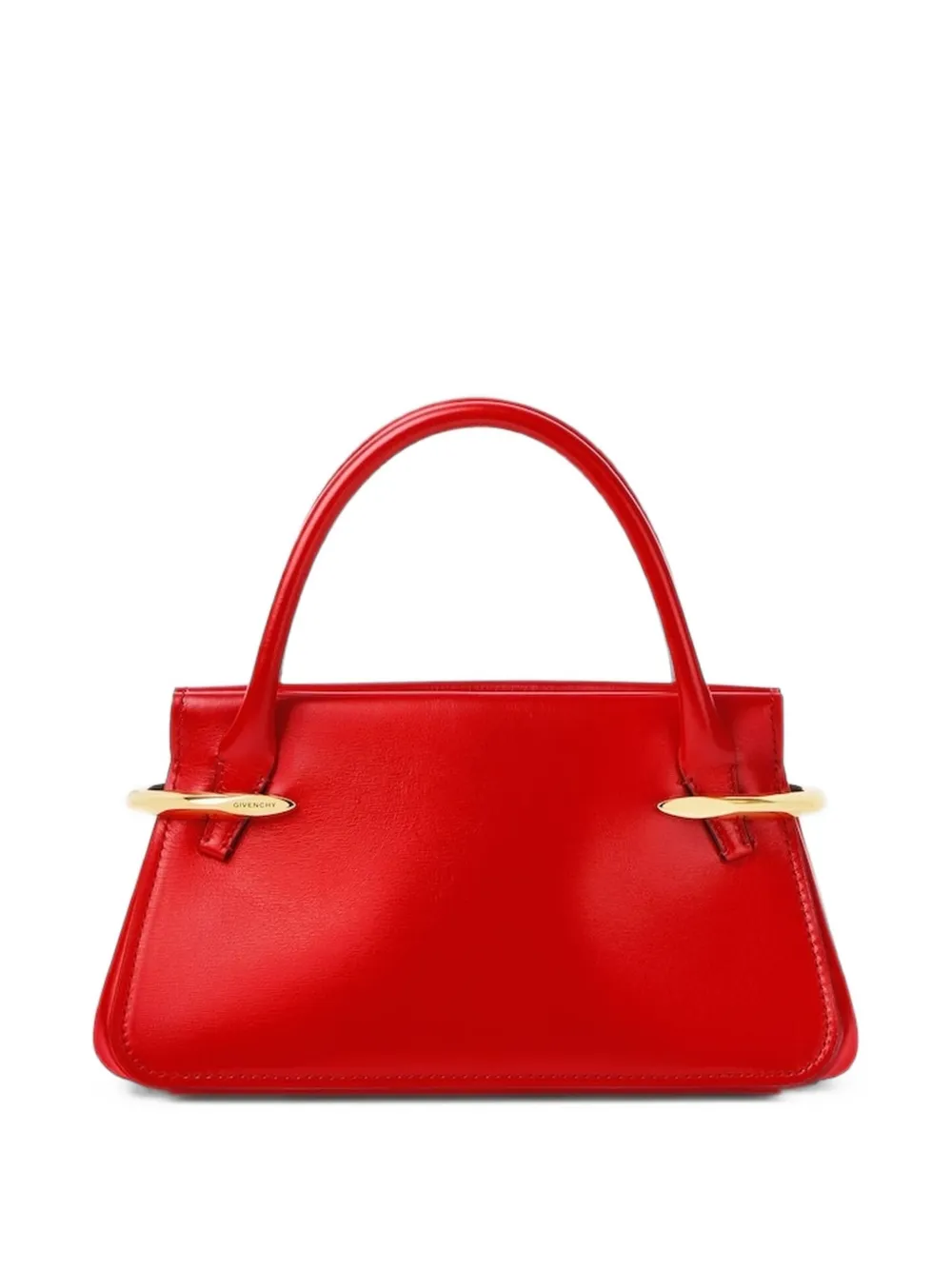 Givenchy 핀치 레더 미디엄 토트 백 | 레드 | Image 1