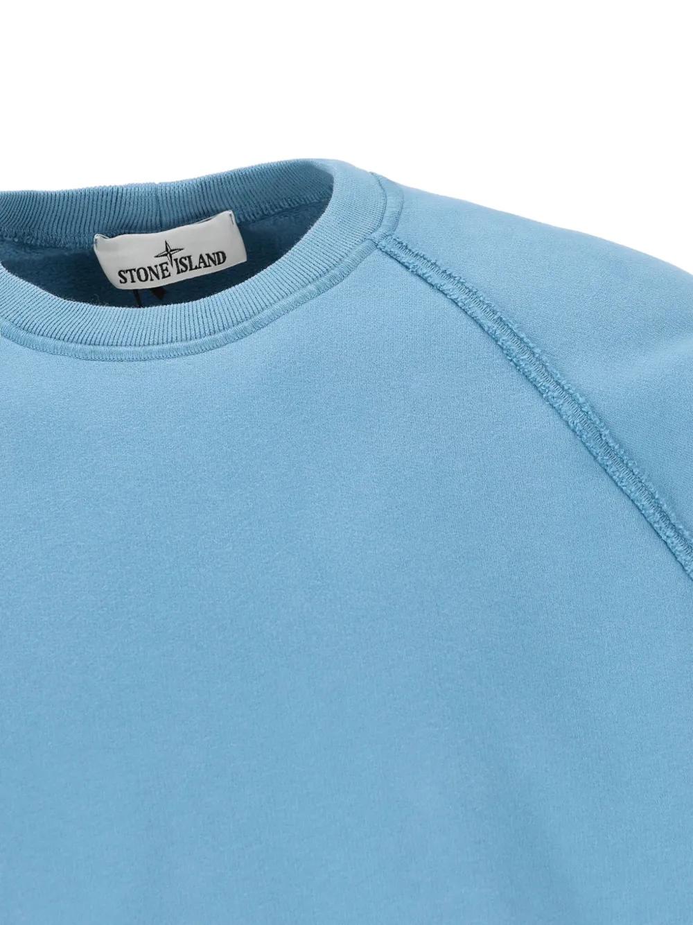 Stone Island Raglan Sleeve Patch Sweater In Blue