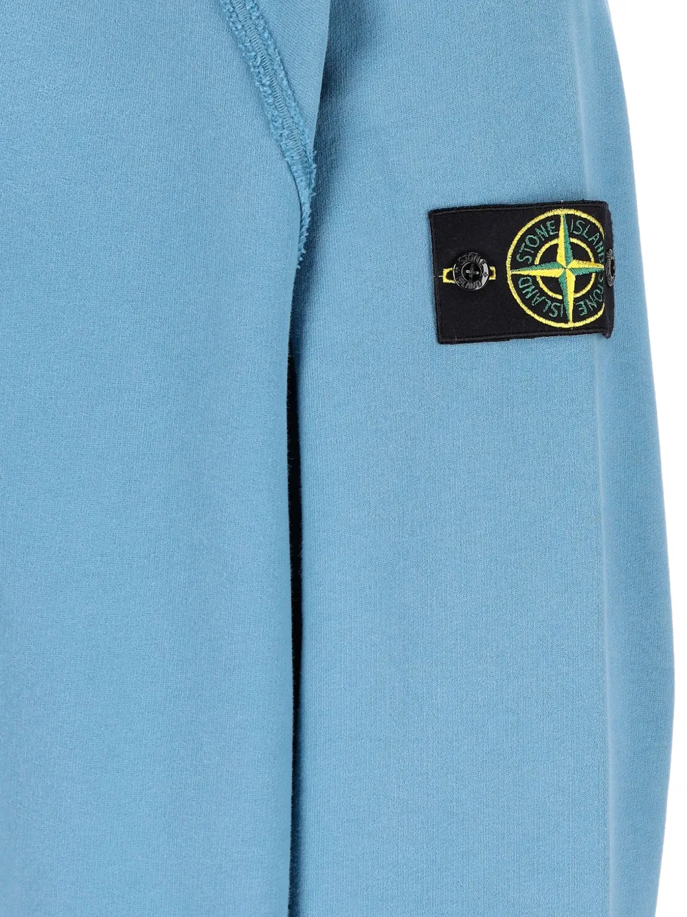 Stone Island Raglan Sleeve Patch Sweater In Blue