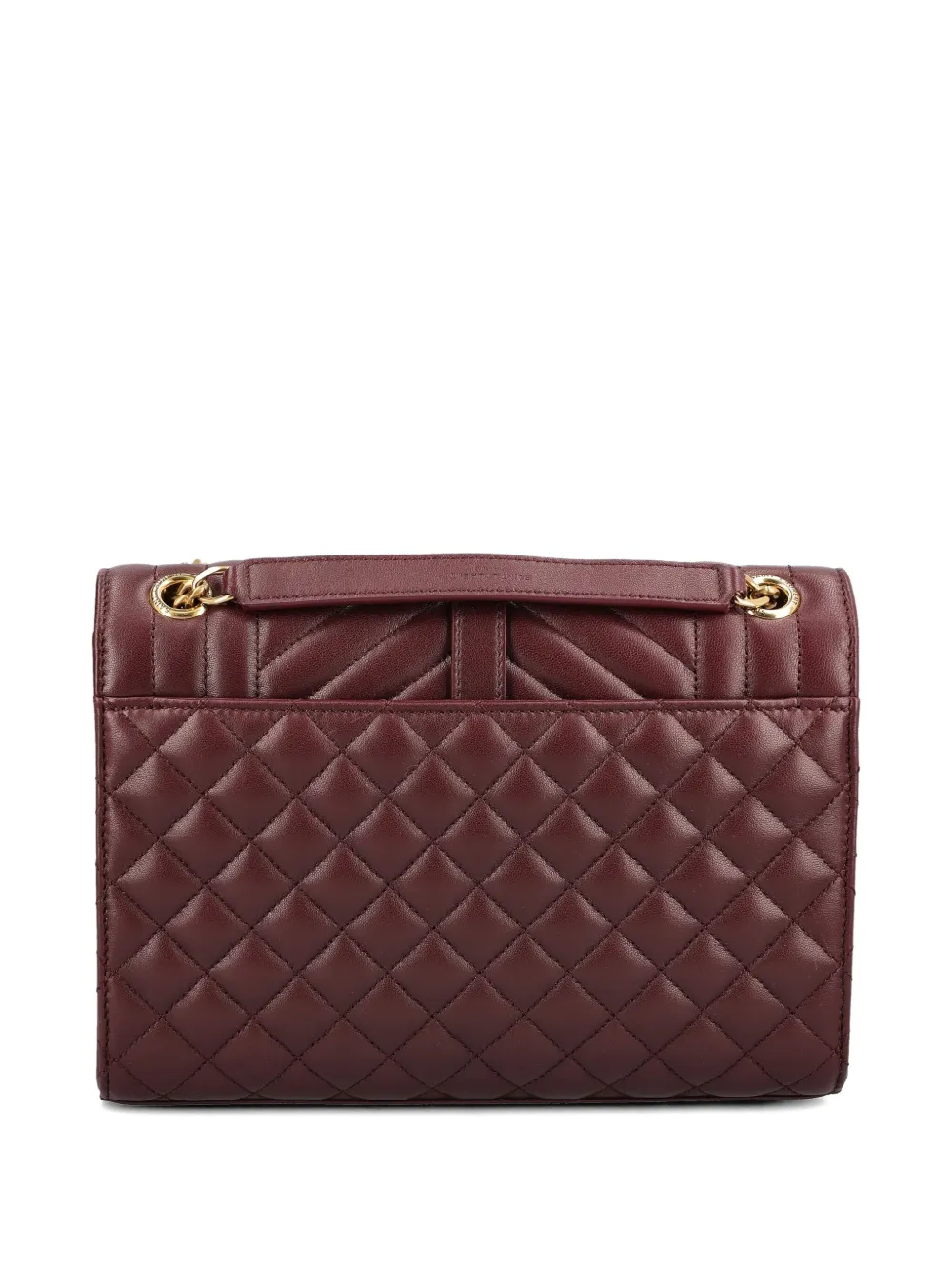 Saint Laurent matelassé logo envelope shoulder bag - Rood