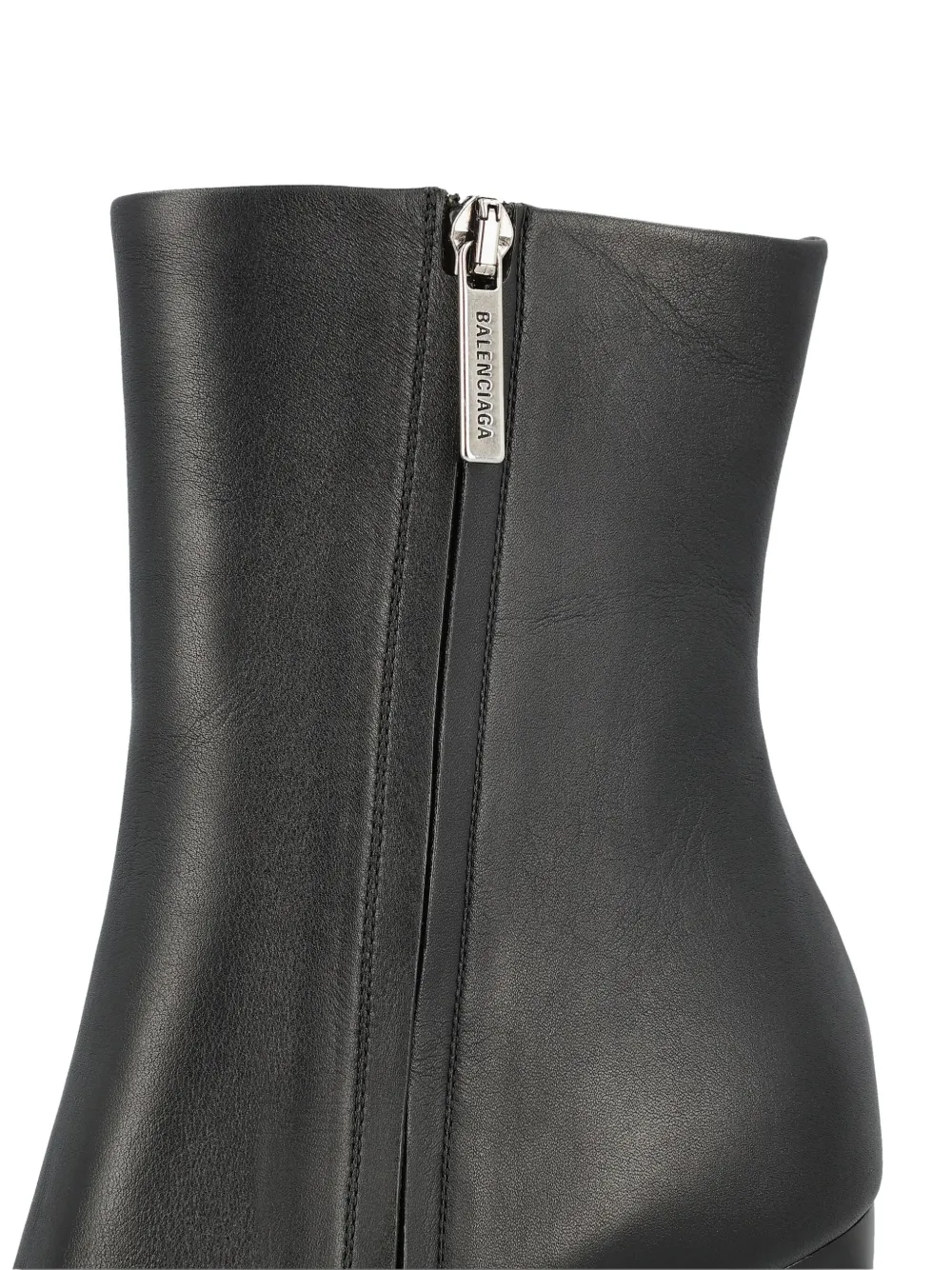 Balenciaga 80mm Fargo leather ankle boots Zwart