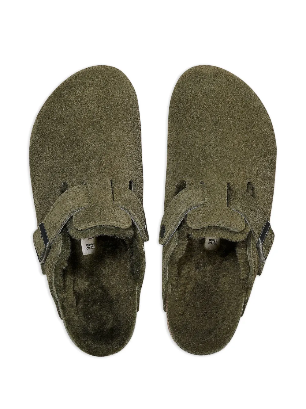 Birkenstock chaussons Boston en peau lainée à boucle | Image 2