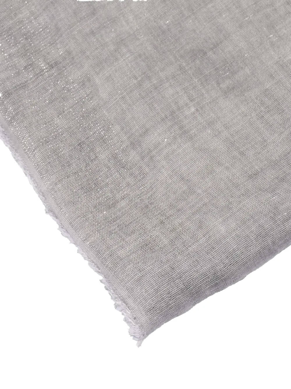 Faliero Sarti Diamante frayed-edge scarf - Grijs