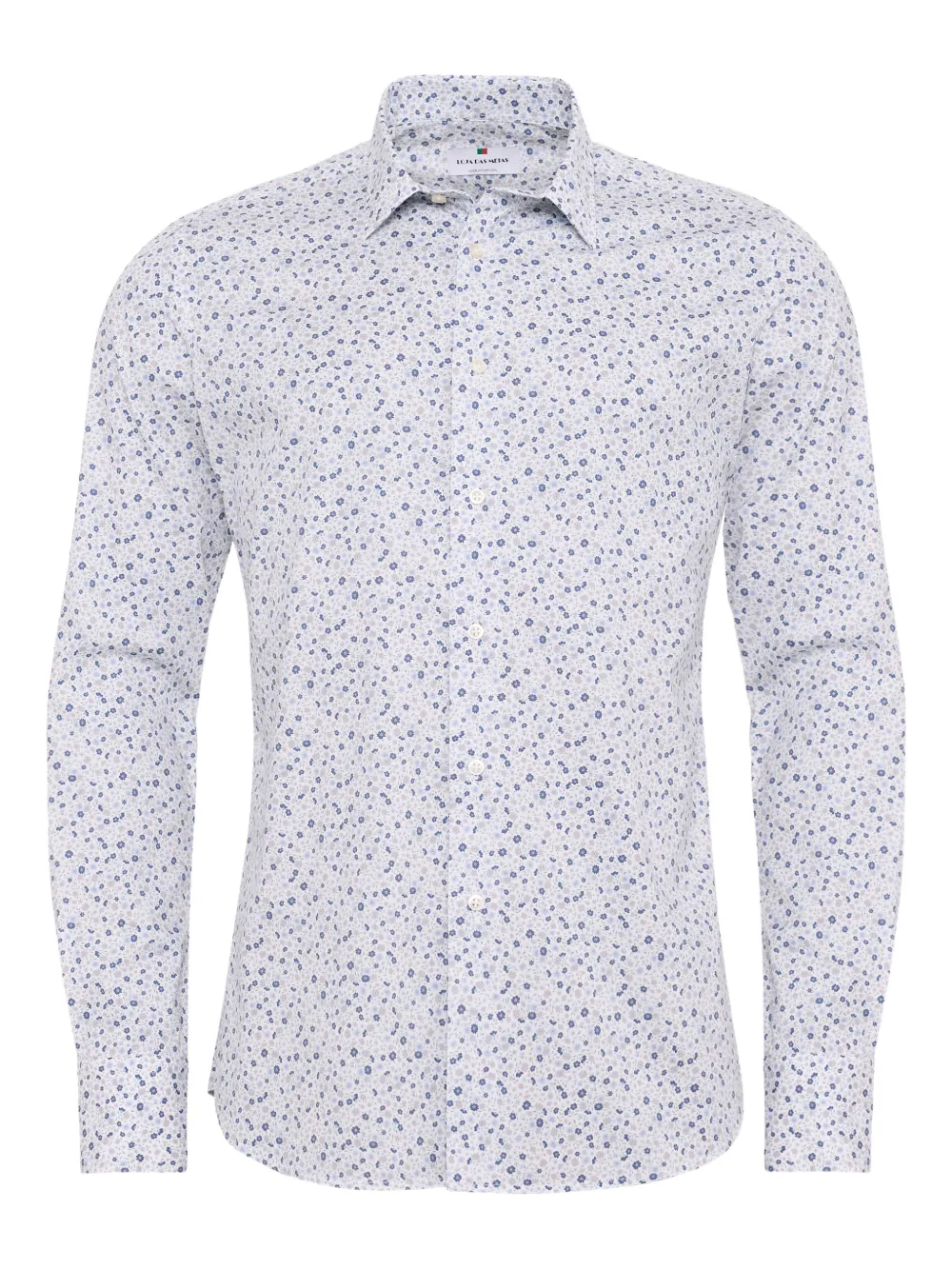 Loja Das Meias Floral-pattern Shirt In Blue
