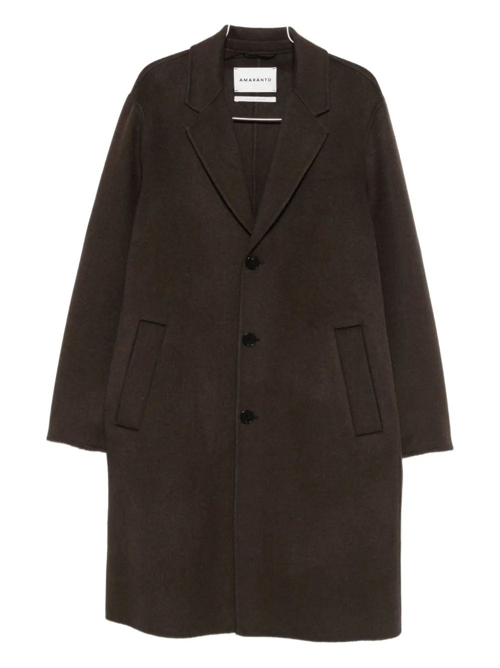 AMARÁNTO buttoned single-breasted coat | Brown | Image 1