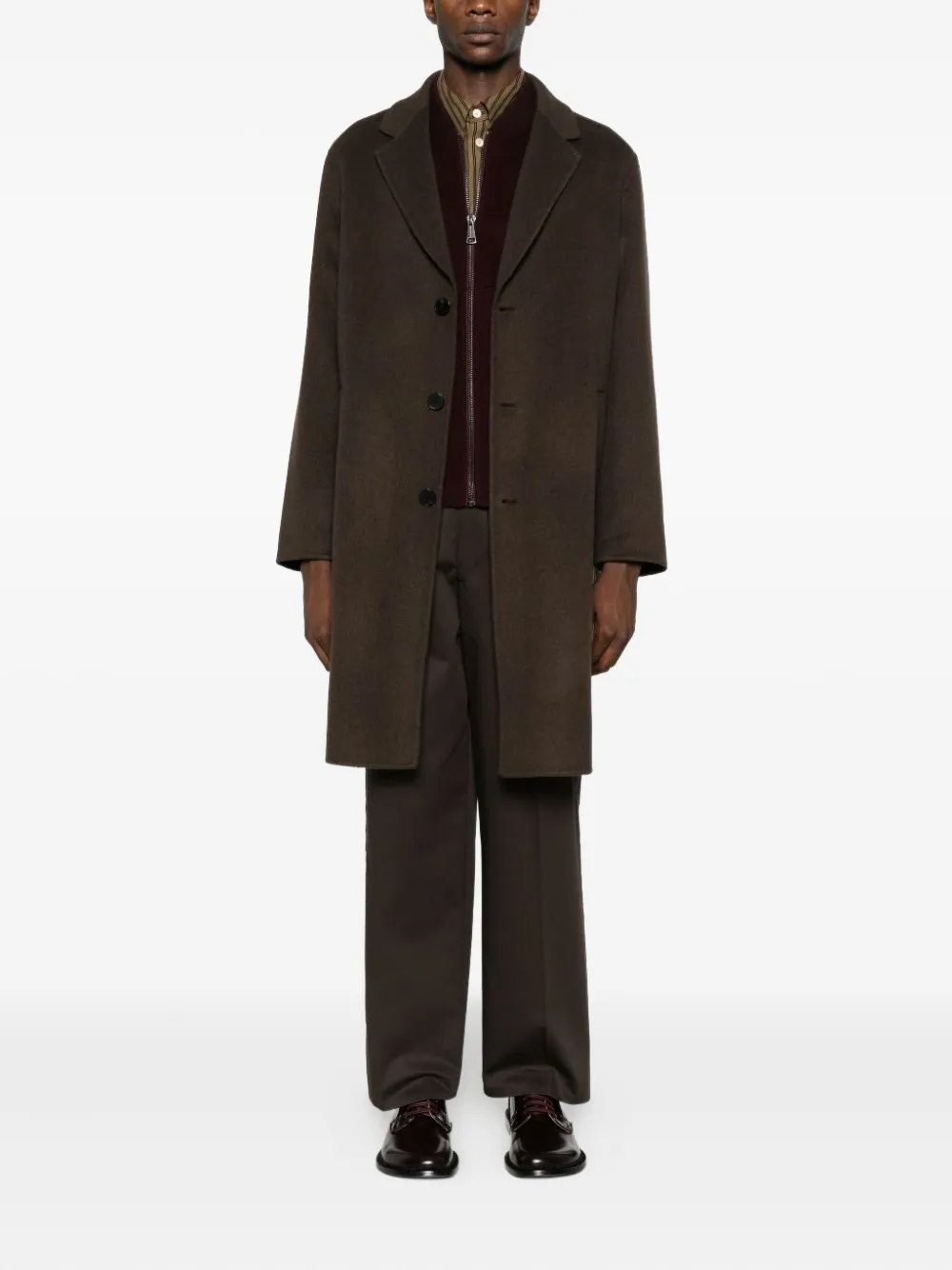 AMARÁNTO buttoned single-breasted coat | Single Breasted Coats | Image 2