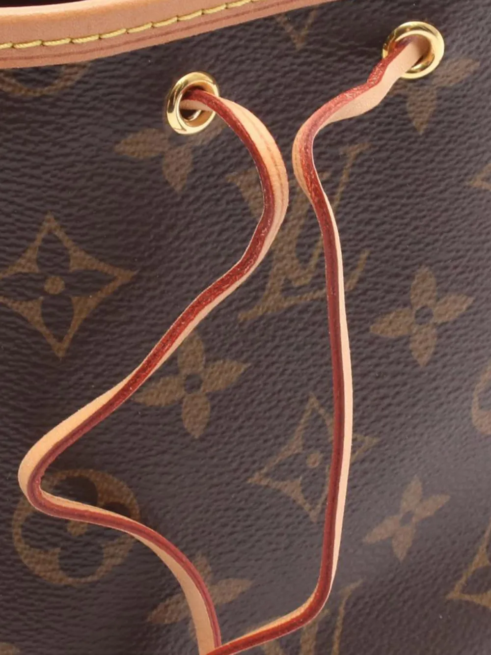 Pre-owned Louis Vuitton 2021 Monogram Nano Noe Bucket Bag In Brown