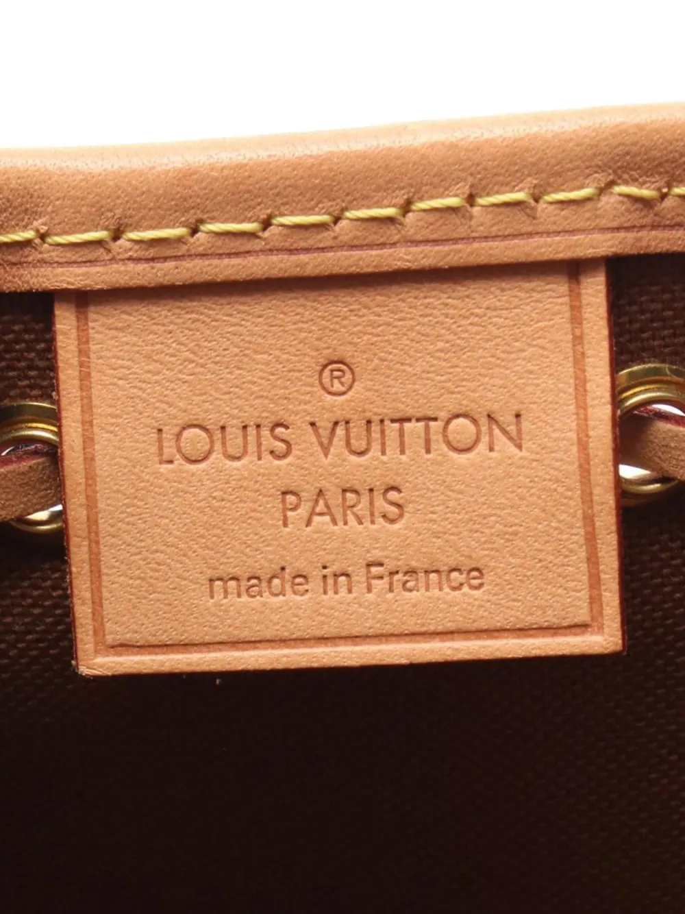 Pre-owned Louis Vuitton 2021 Monogram Nano Noe Bucket Bag In Brown