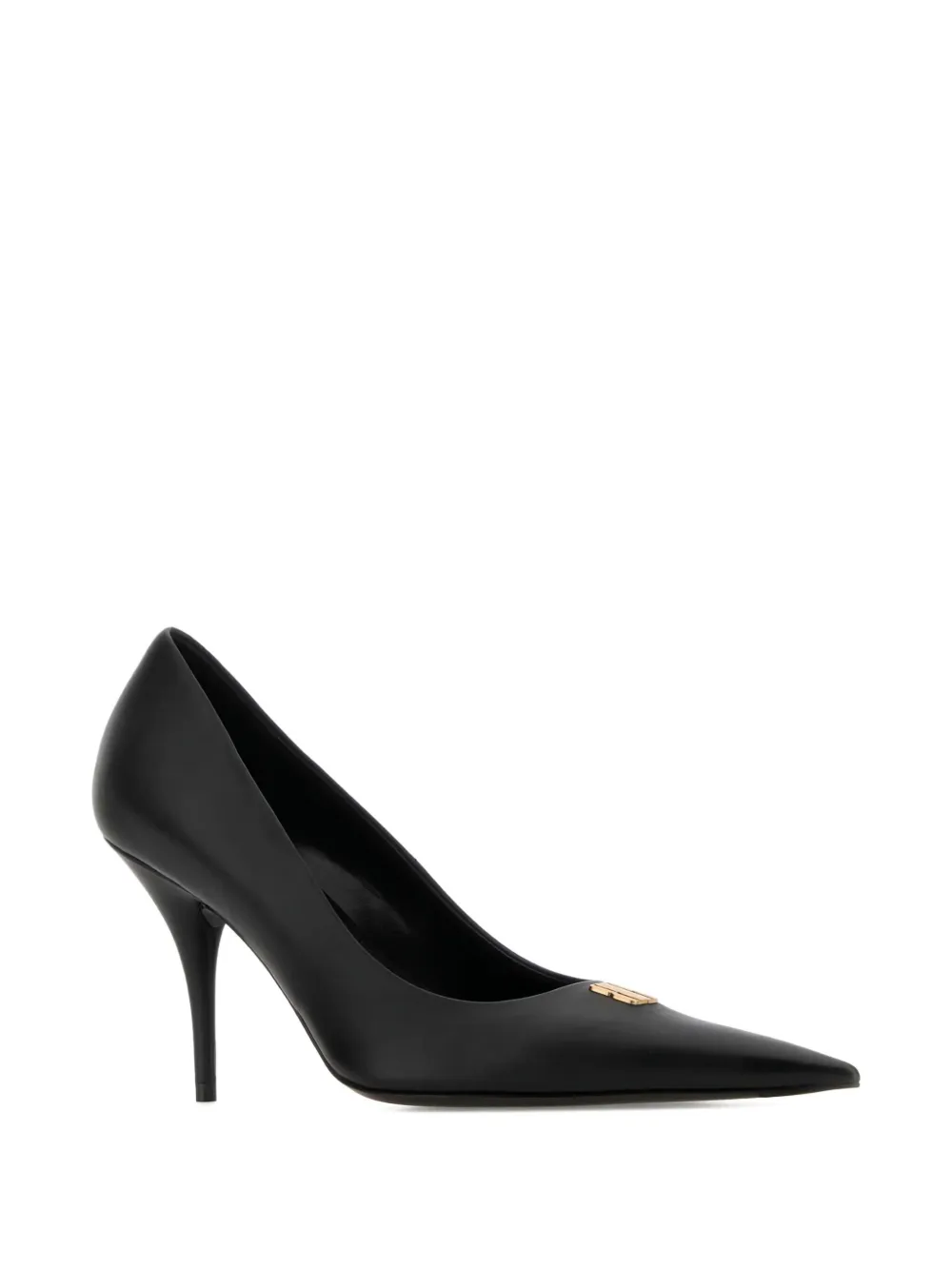 Balenciaga 90mm Avenue BB Editor leather pumps Zwart