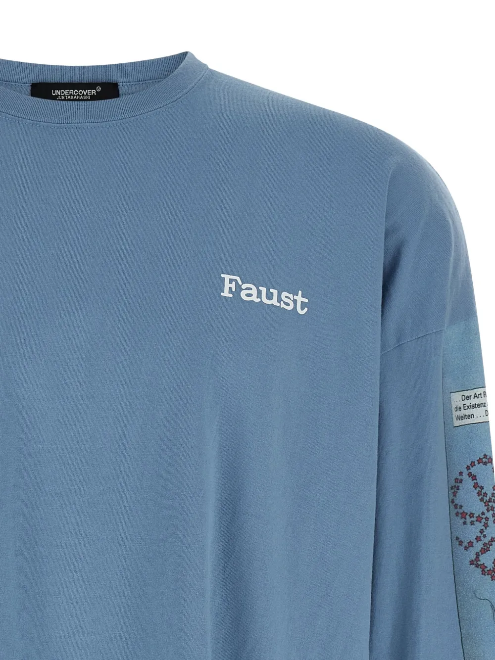 Undercover Graphic Long Sleeve Crew Neck T-shirt In Blue