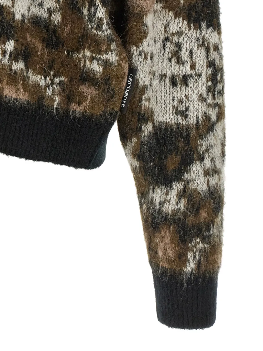 Carhartt WIP Vest met knopen en jacquard Bruin