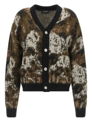kolor incorporated カーディガン Kolor インターシャニット カーディガン | ブルー | FARFETCH JP