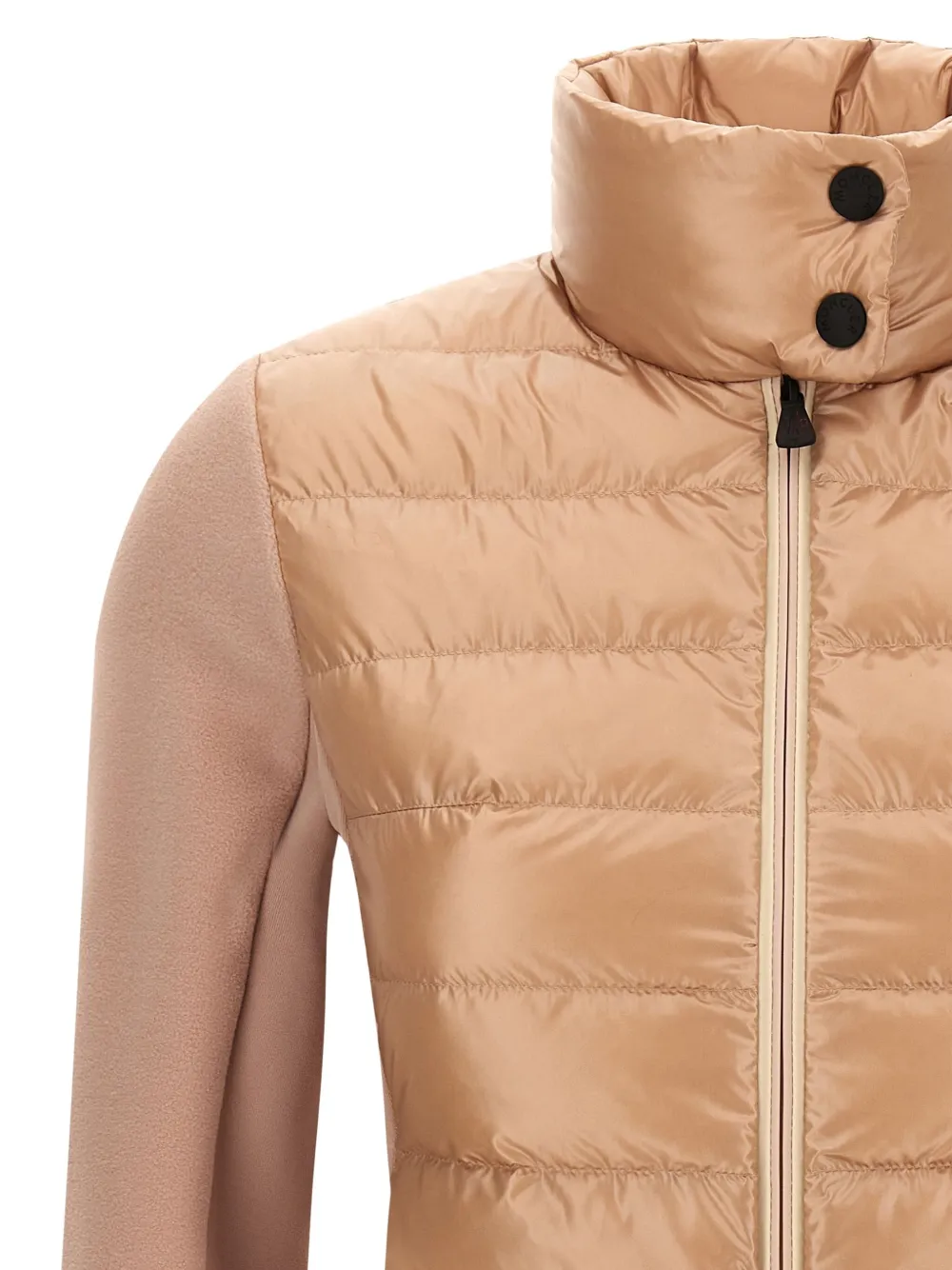 Moncler Grenoble Antiqued Stretch Polyester Jacket In Neutral
