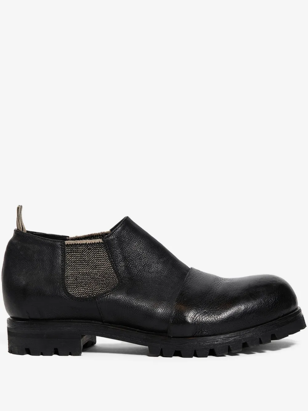 Ziggy Chen pull-tab elasticated-sides loafers | Black | Image 1