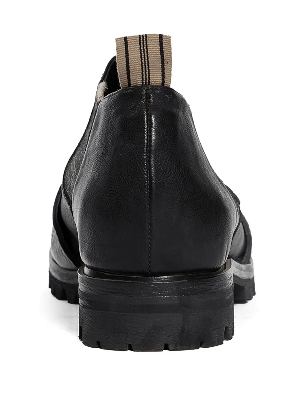 Ziggy Chen Pull-tab Elasticated-sides Loafers In Black