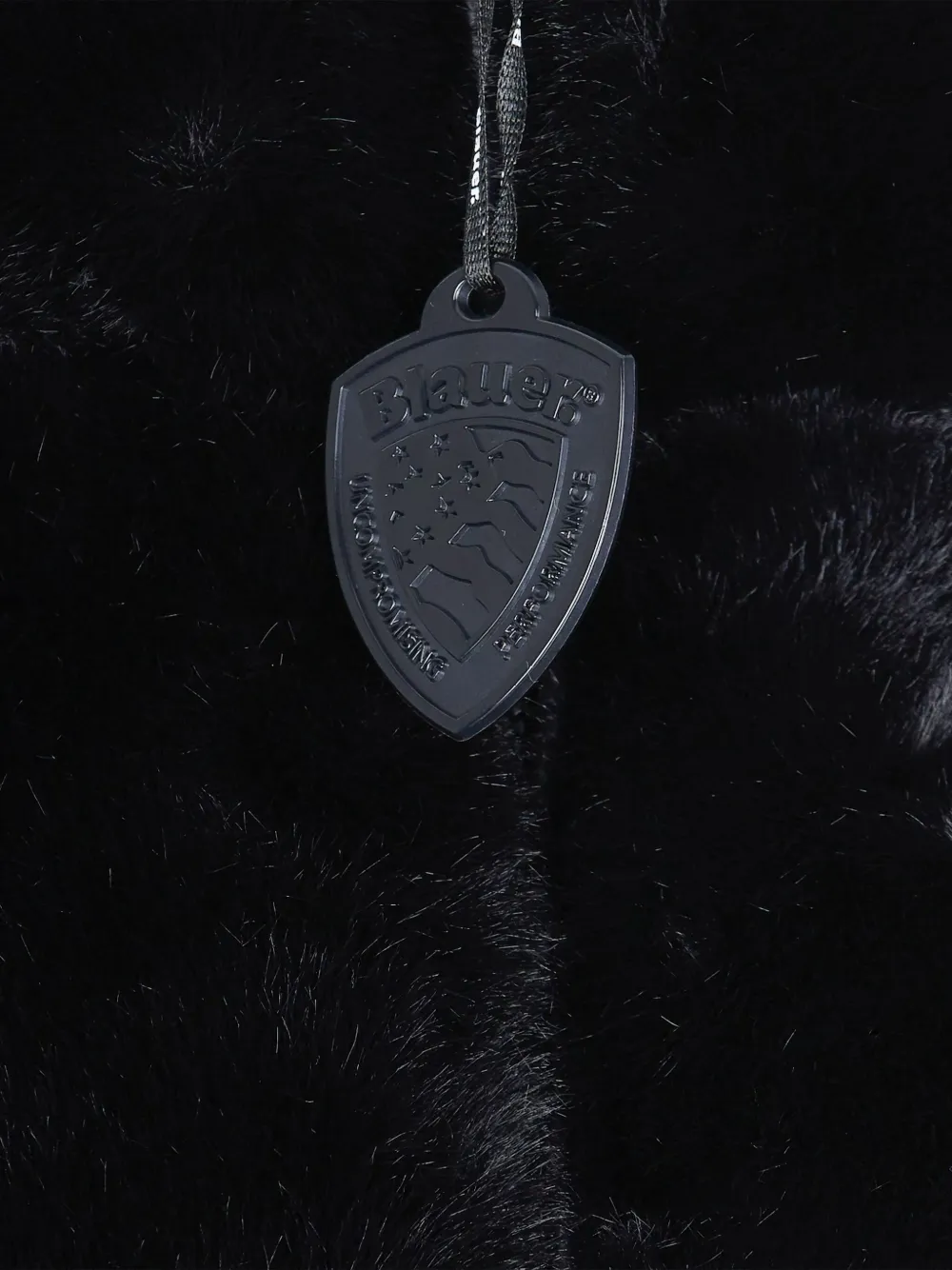 Blauer Faux-fur Panelled Jacket In Black