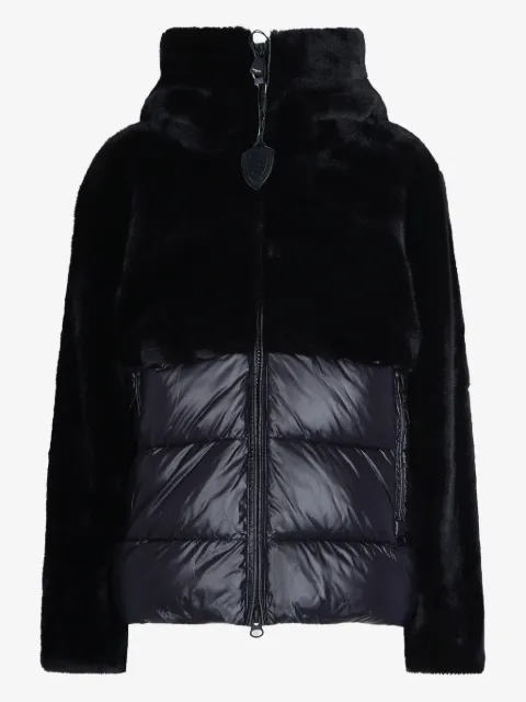 Blauer faux-fur panelled jacket