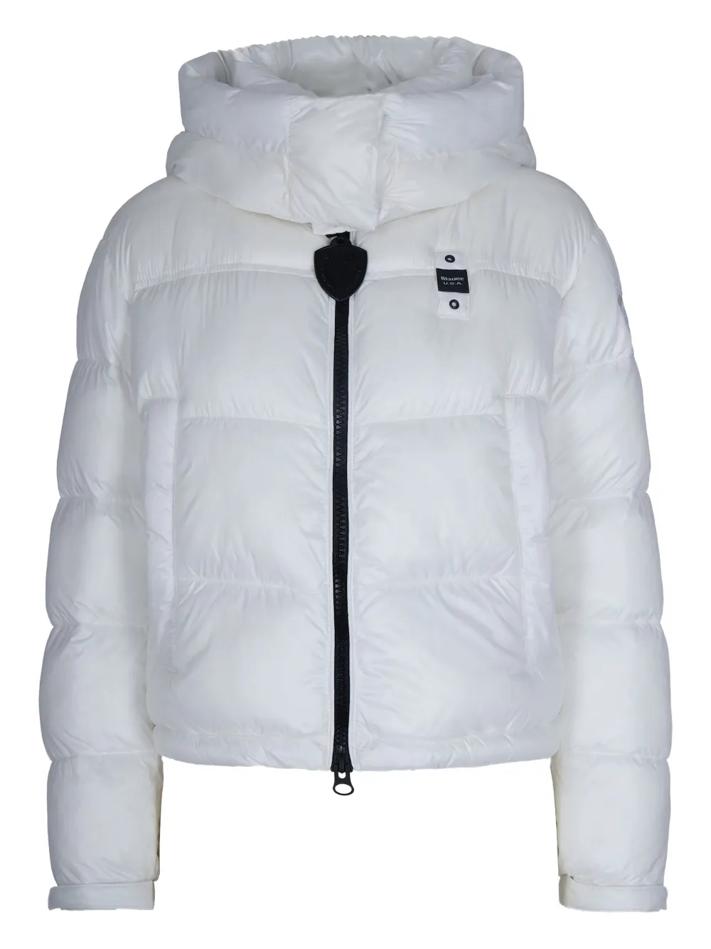 Blauer chamarra capitonada con capucha | blanco | Image 1