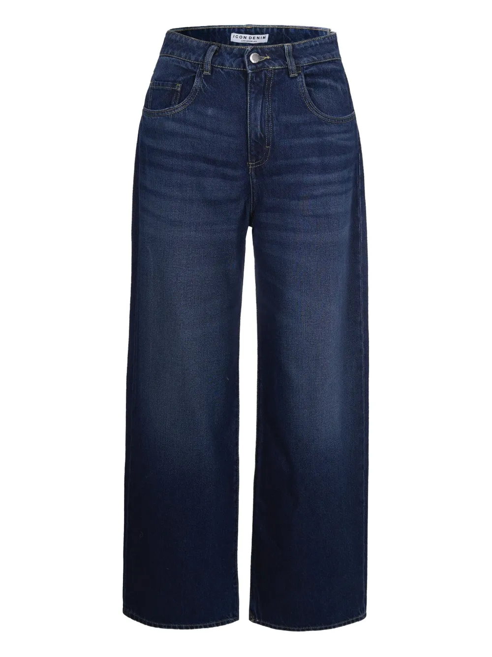 Icon Denim Poppy Blue Jeans With Logo Patch On The Rear And Belt Loops In Denim Woman In Blue