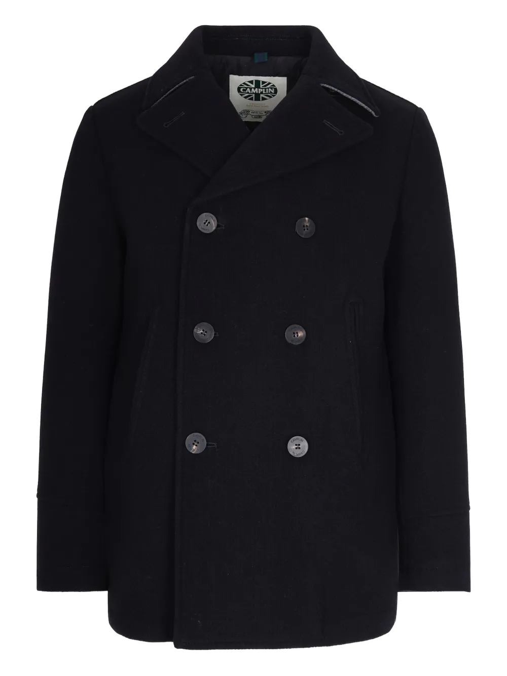 Camplin buttoned peacoat | Black | Image 1
