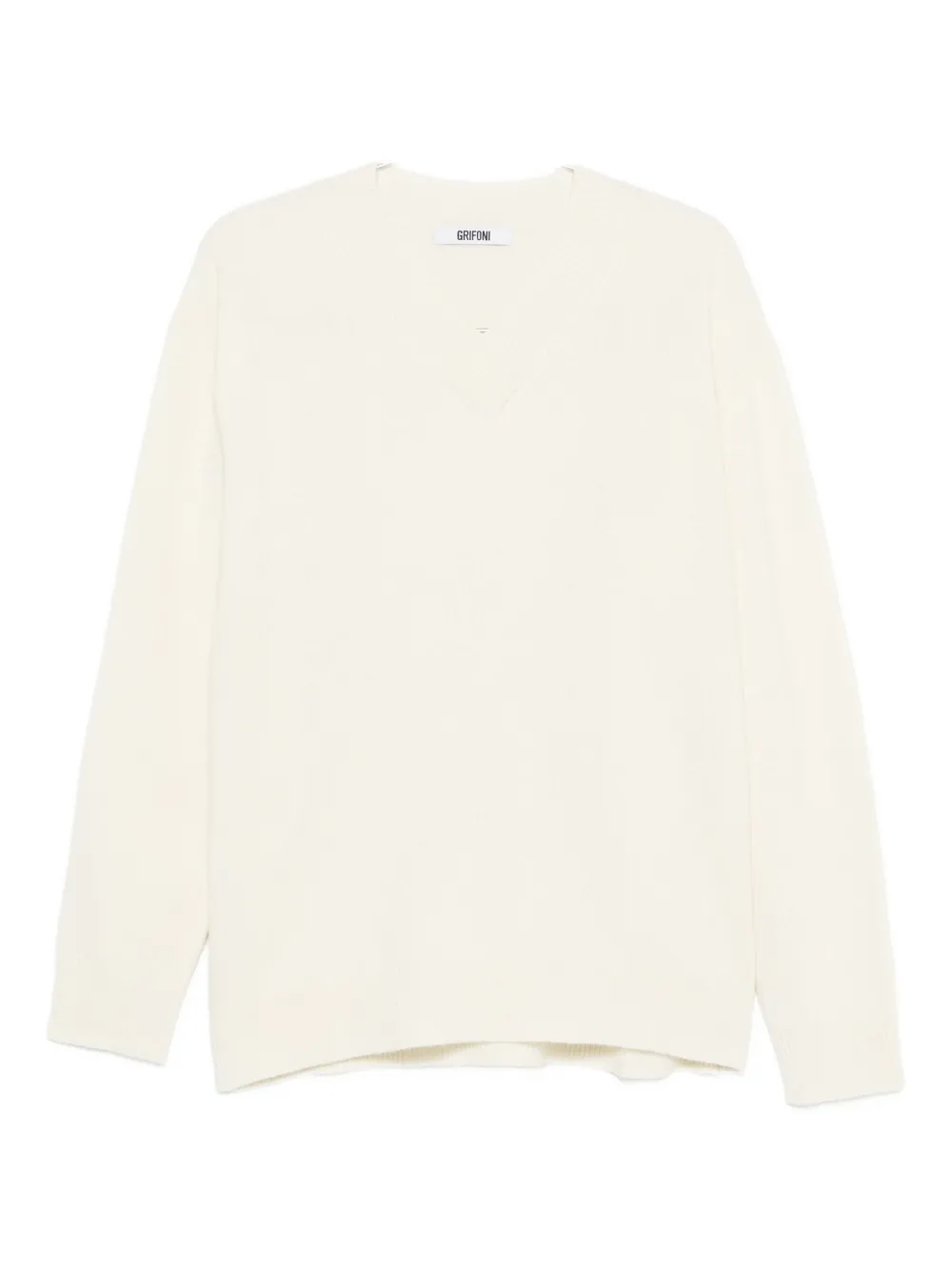 Grifoni V-neck jumper - ホワイト Grifoni V-neck jumper - ホワイト