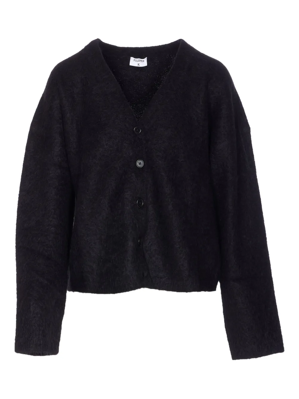 Filippa K button v-neck cardigan | Black | Image 1