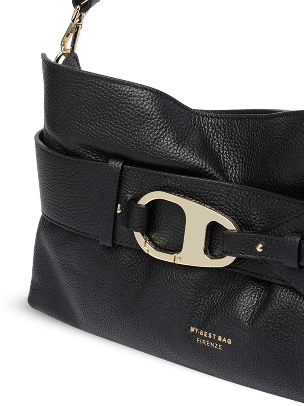 My Best Bag Logo-motif Strap Shoulder Bag In Black