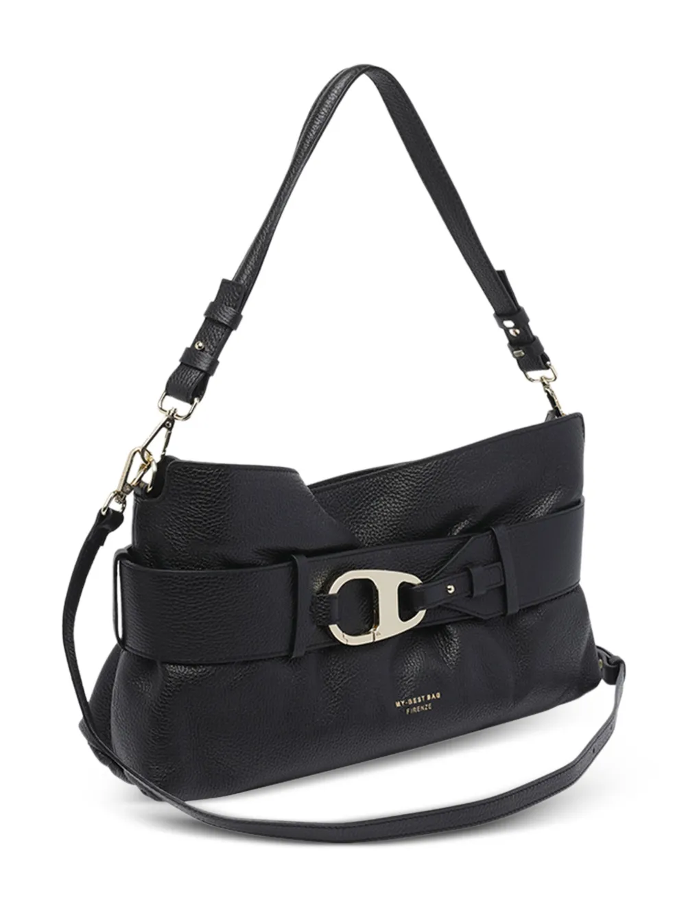 My Best Bag Logo-motif Strap Shoulder Bag In Black