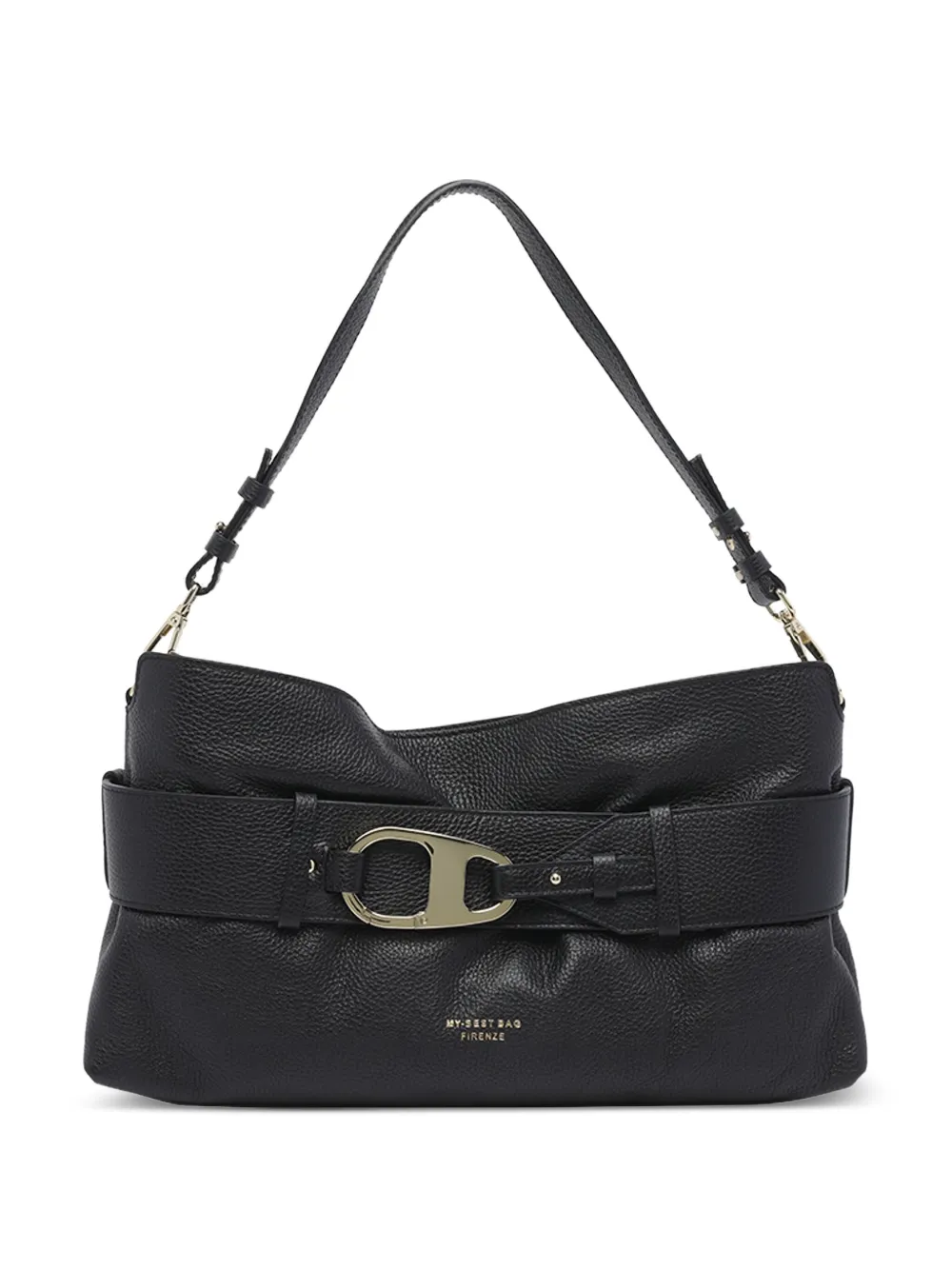 My Best Bag Logo-motif Strap Shoulder Bag In Black