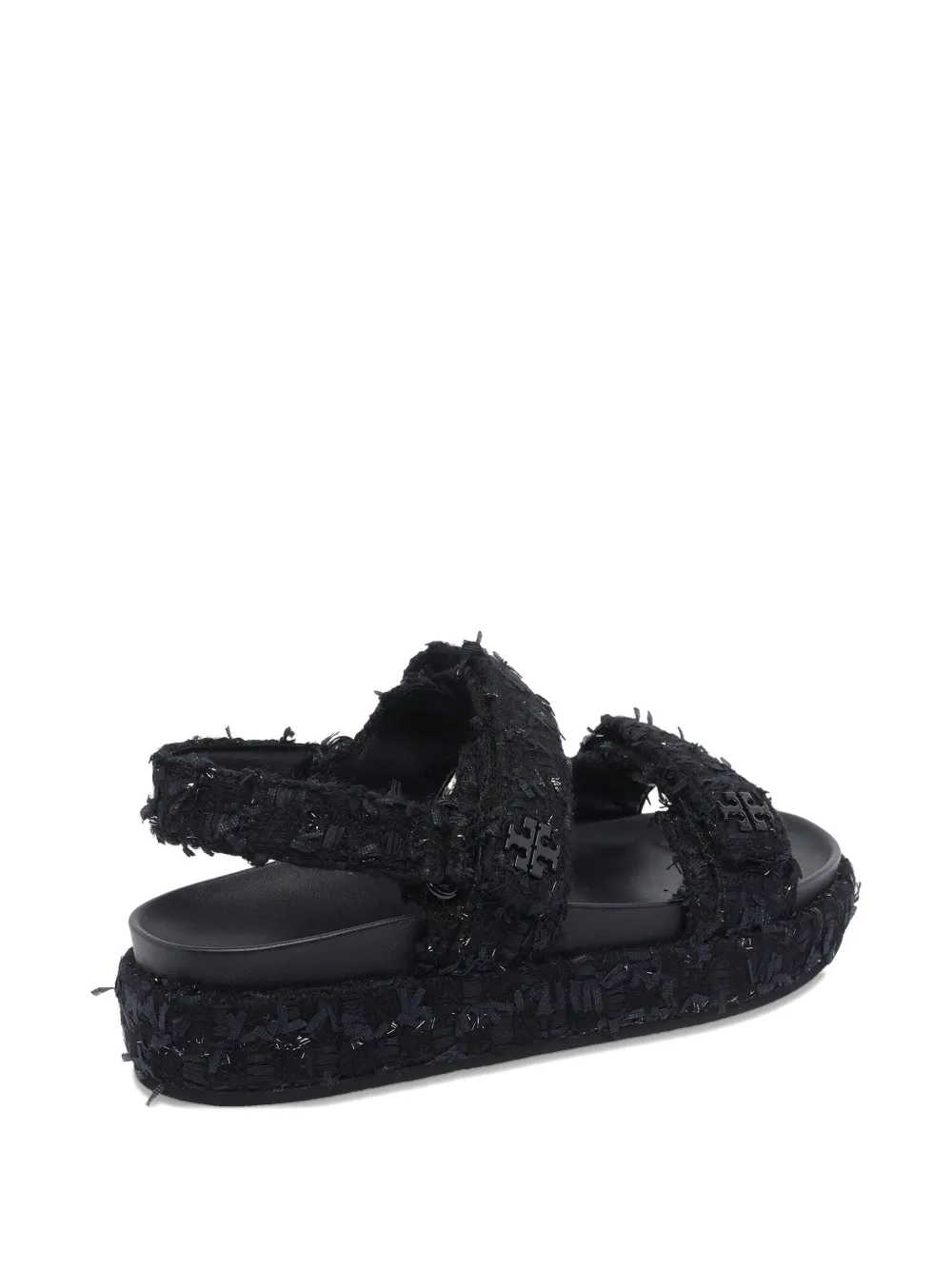 Tory Burch logo open toe sandals Blauw