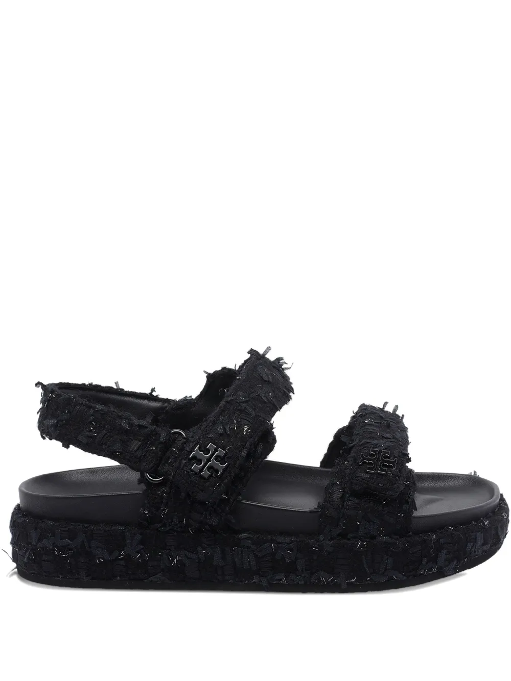 Tory Burch logo open toe sandals Blauw