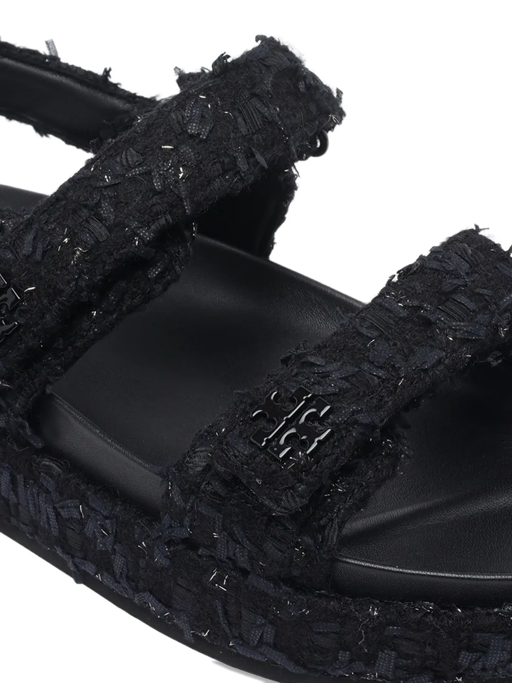 Tory Burch logo open toe sandals Blauw
