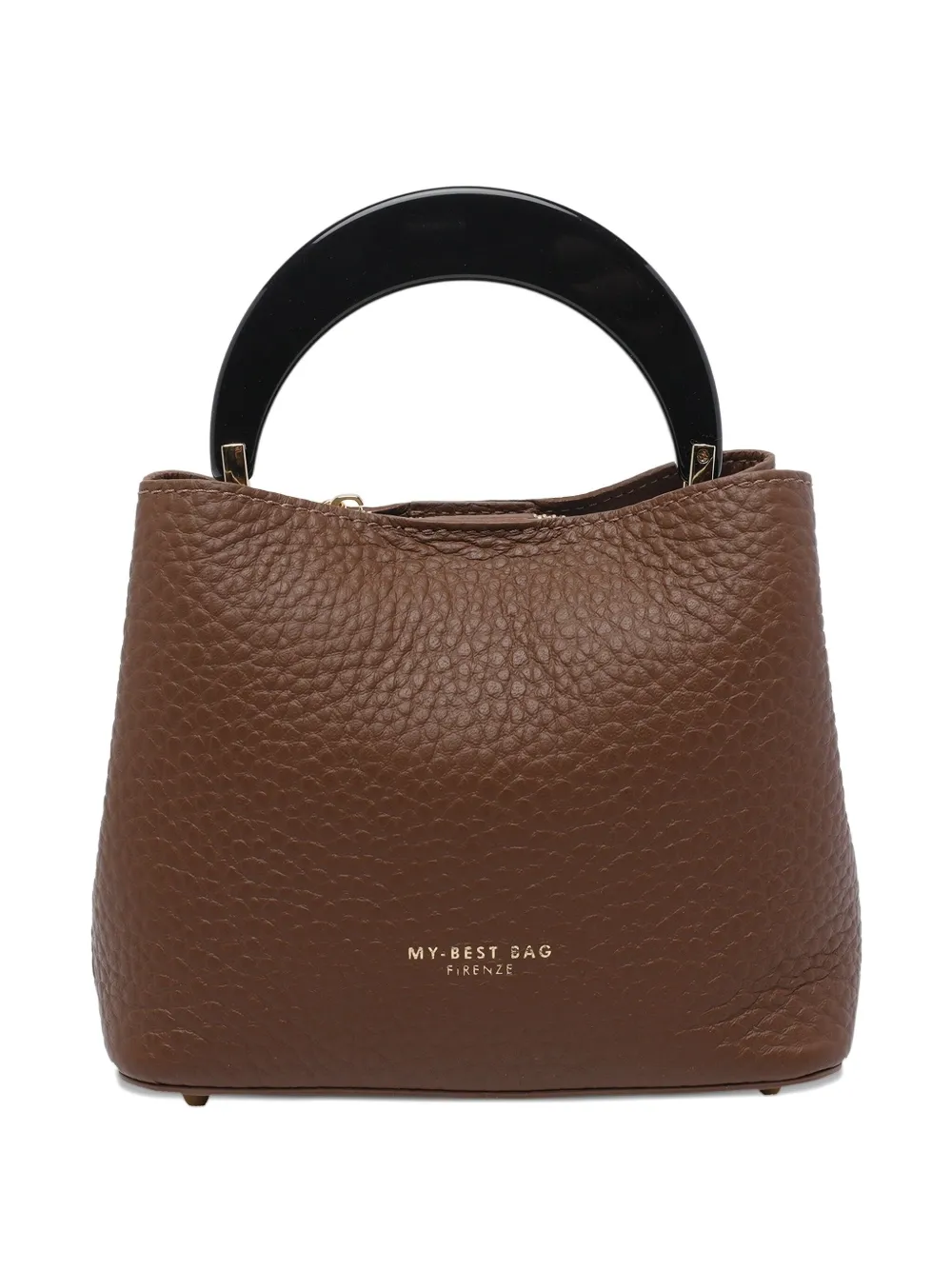 My Best Bag Logo Handle Tote Bag In Brown