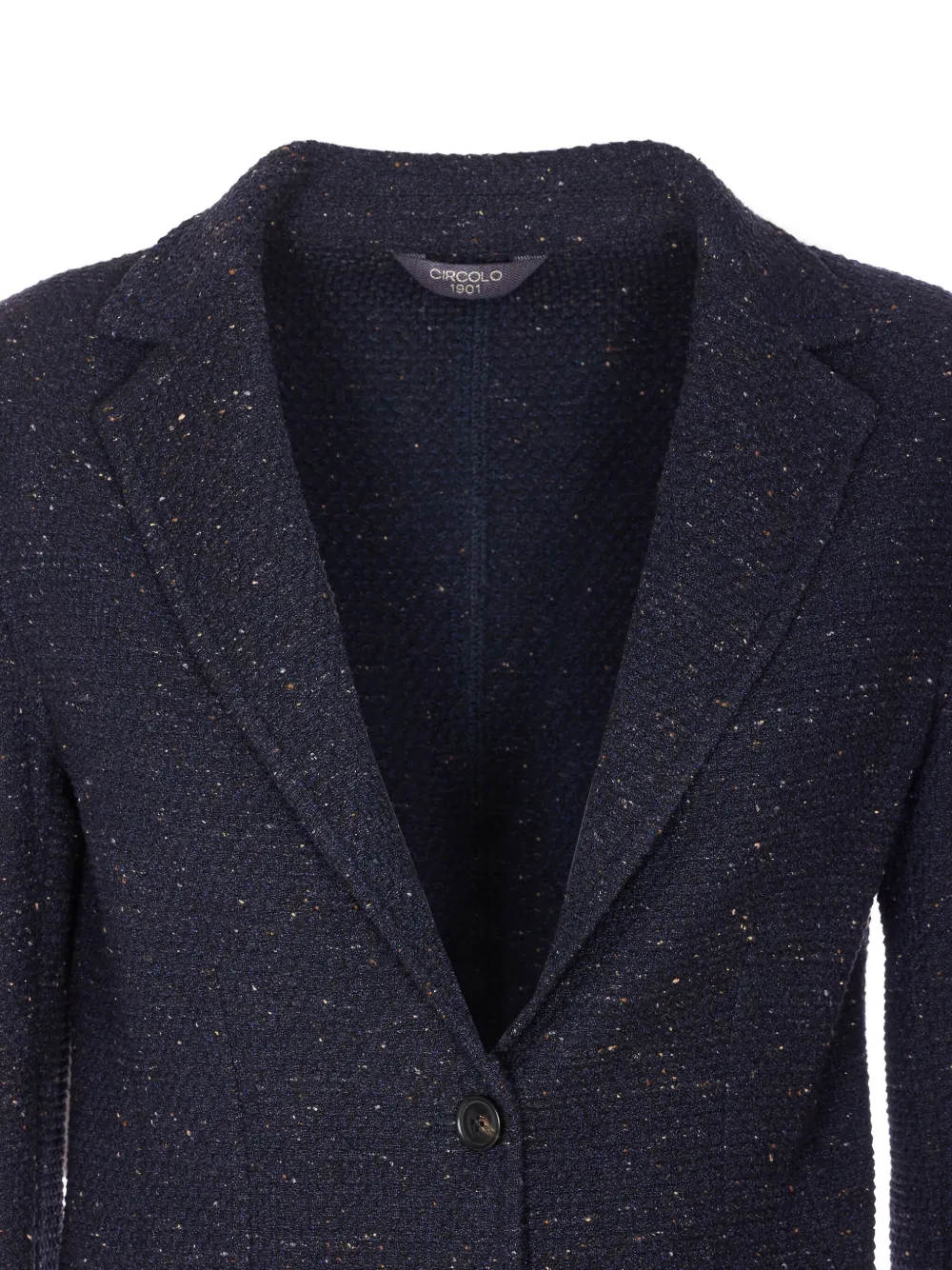 Circolo 1901 Jack met enkele rij knopen en V-hals Blauw