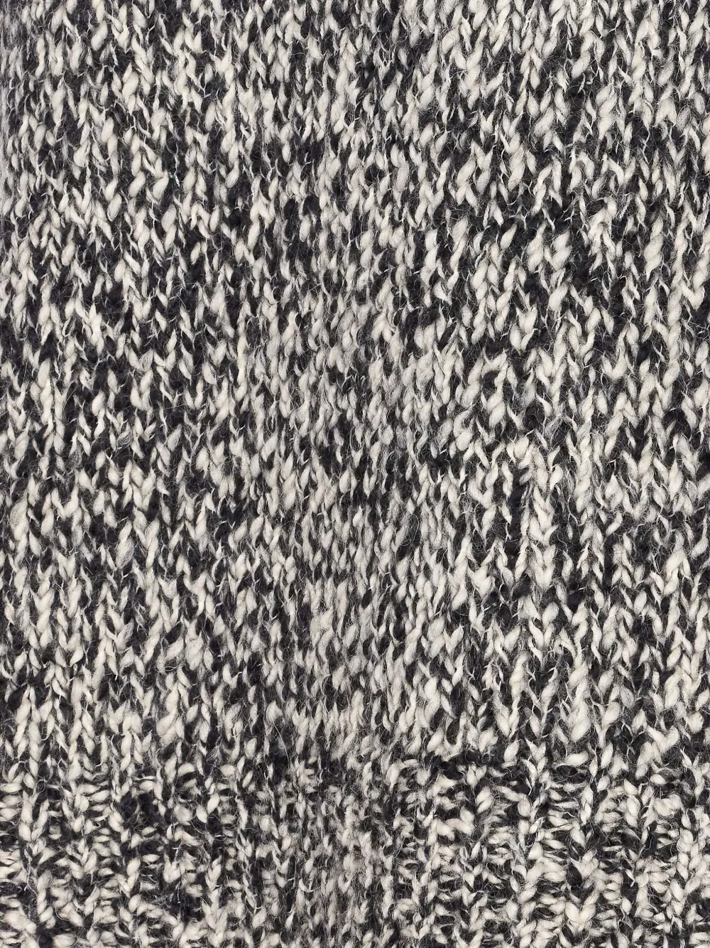 Filippa K Black And White Wool Alpaca Sweater In Black