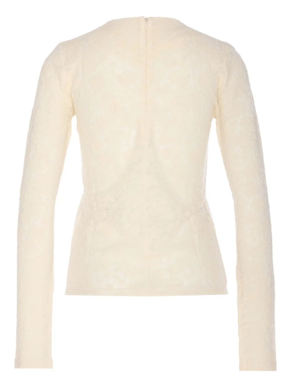 PINKO Marinara top met ronde hals en rits Beige