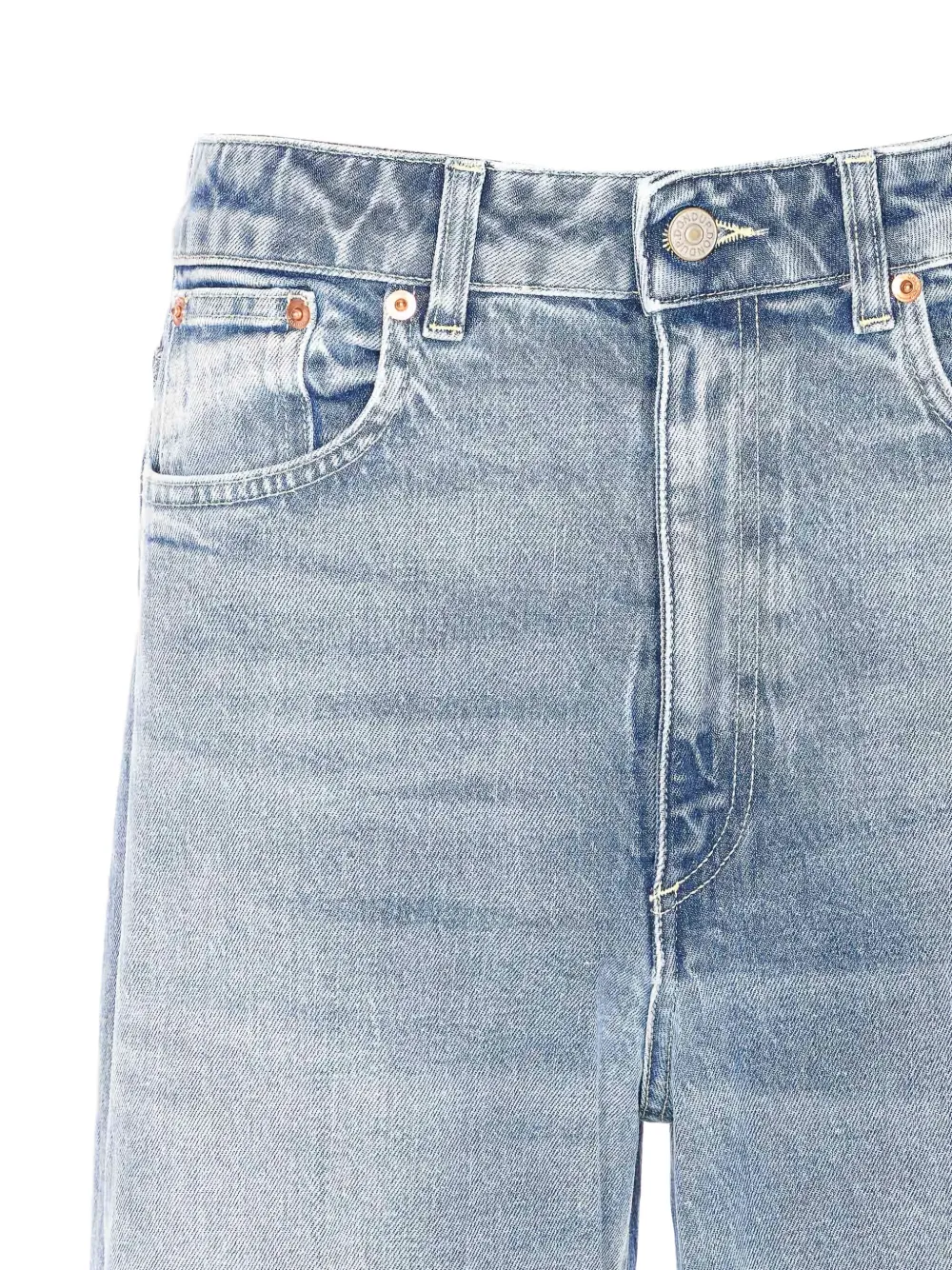 DONDUP Beatrix jeans met logopatch Blauw