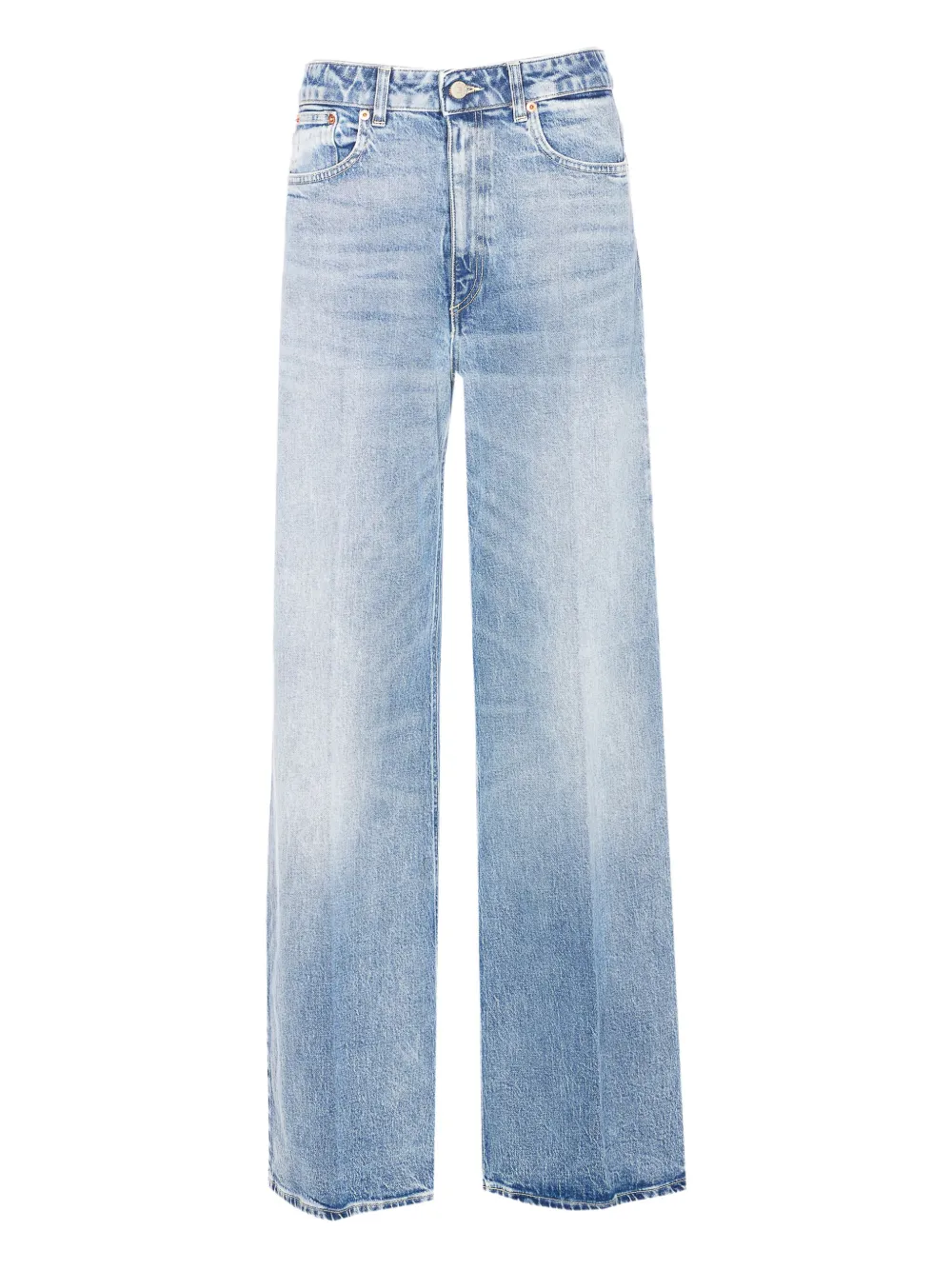DONDUP Beatrix patch-logo jeans - Blu