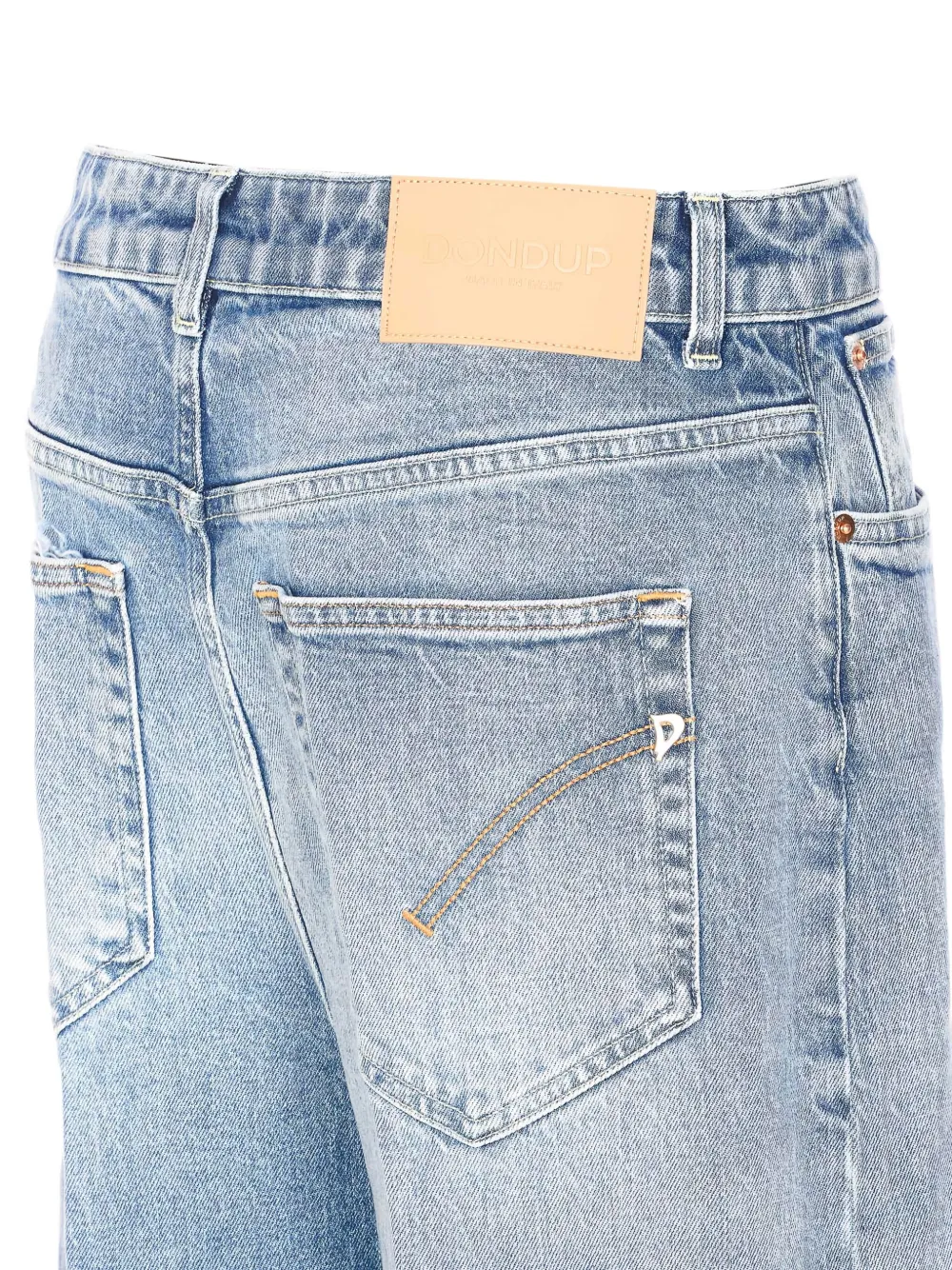 DONDUP Beatrix jeans met logopatch Blauw